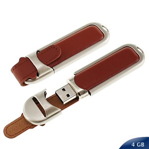 Pendrive Ejecutivo Metal-Cuero TE248 - foto 1 artesfera.cl